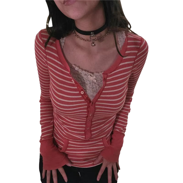 Riley Retro Striped Fitted Sweater