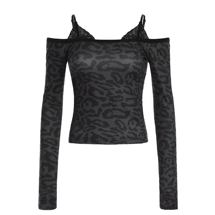 Jana Black Leopard Top