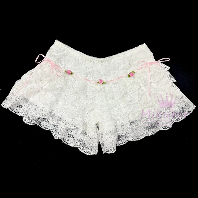 Flowerz & Bowz Ruffle Shorts