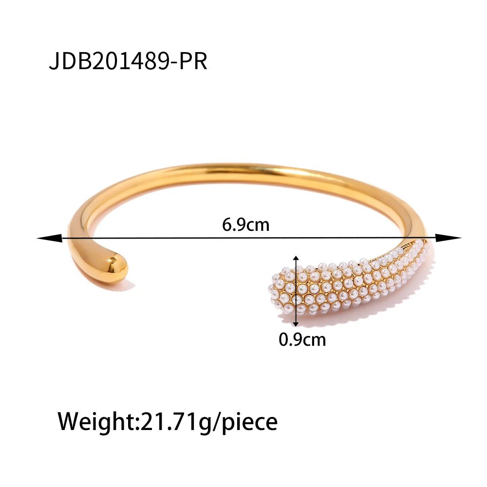 Rosalinda Waterproof Mixed Metal Bangles Bracelet Stack