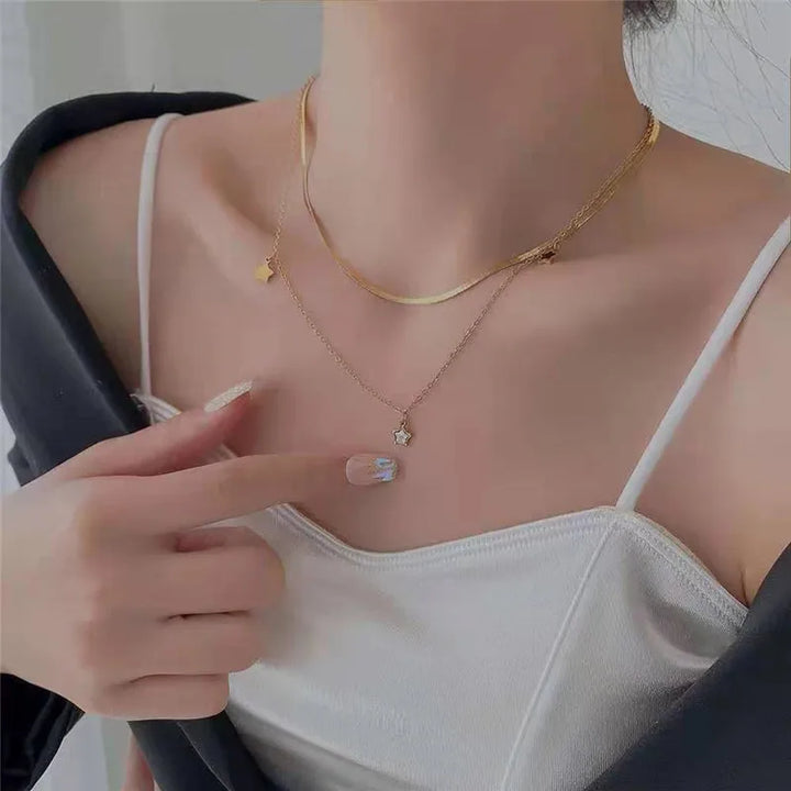 Larissa Stars Necklace & Bracelet Stack