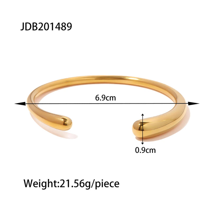 Rosalinda Waterproof Mixed Metal Bangles Bracelet Stack