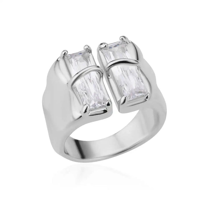 Demeter Mixed Metal Asymmetrical Rings
