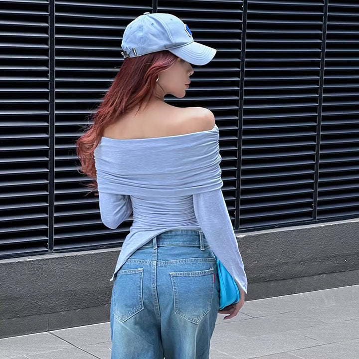 Mia Off-Shoulder Asymmetrical Top