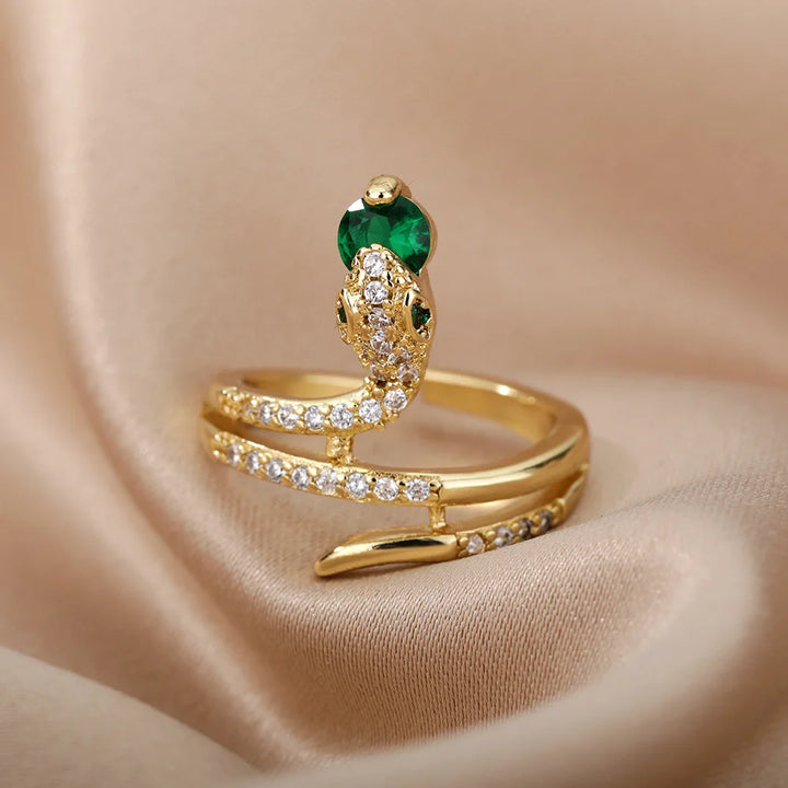 Vesta Jeweled Serpent Rings