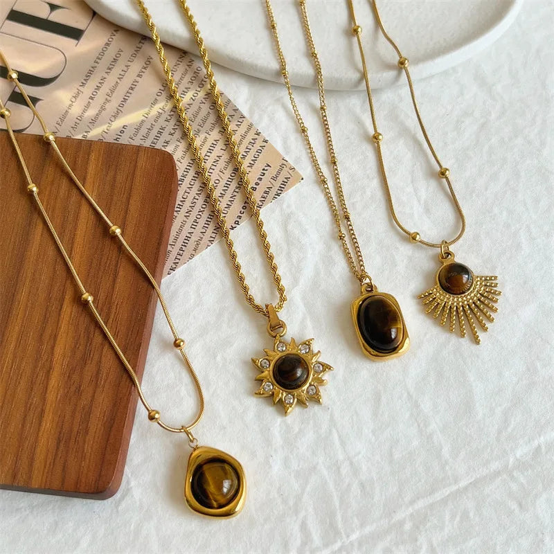 Phaedra Gem Pendant Necklaces