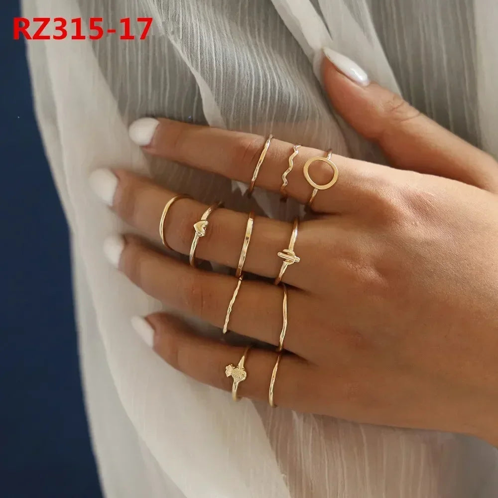 Marigold Ring Stacks