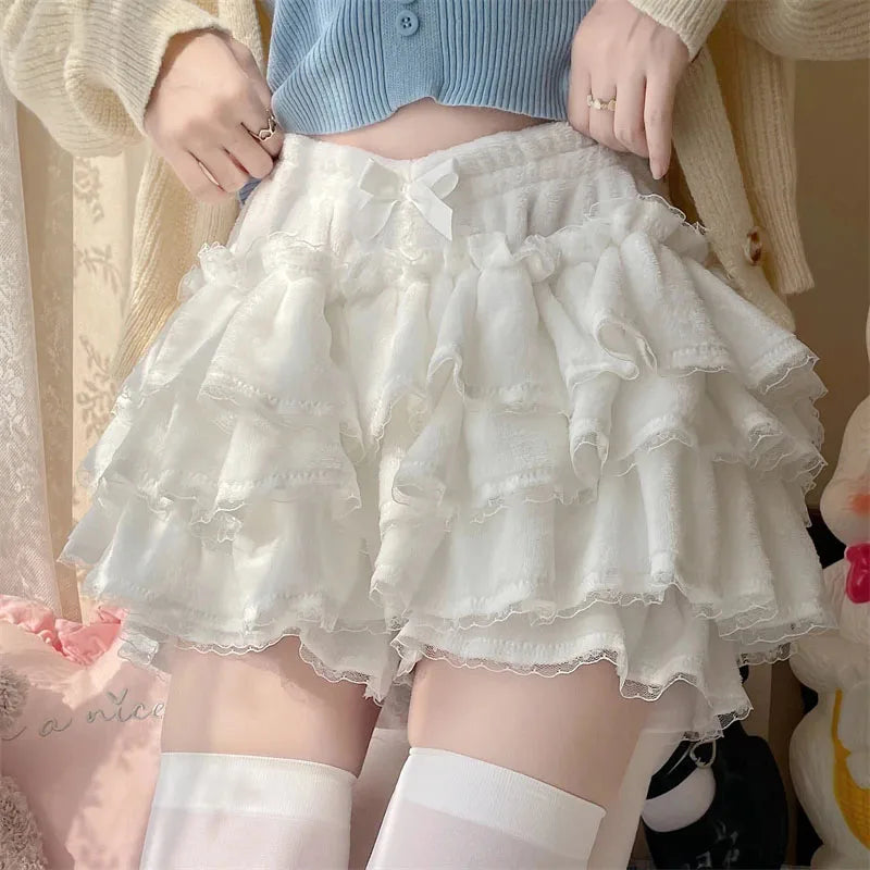 Hara Plush Ruffle Shorts 