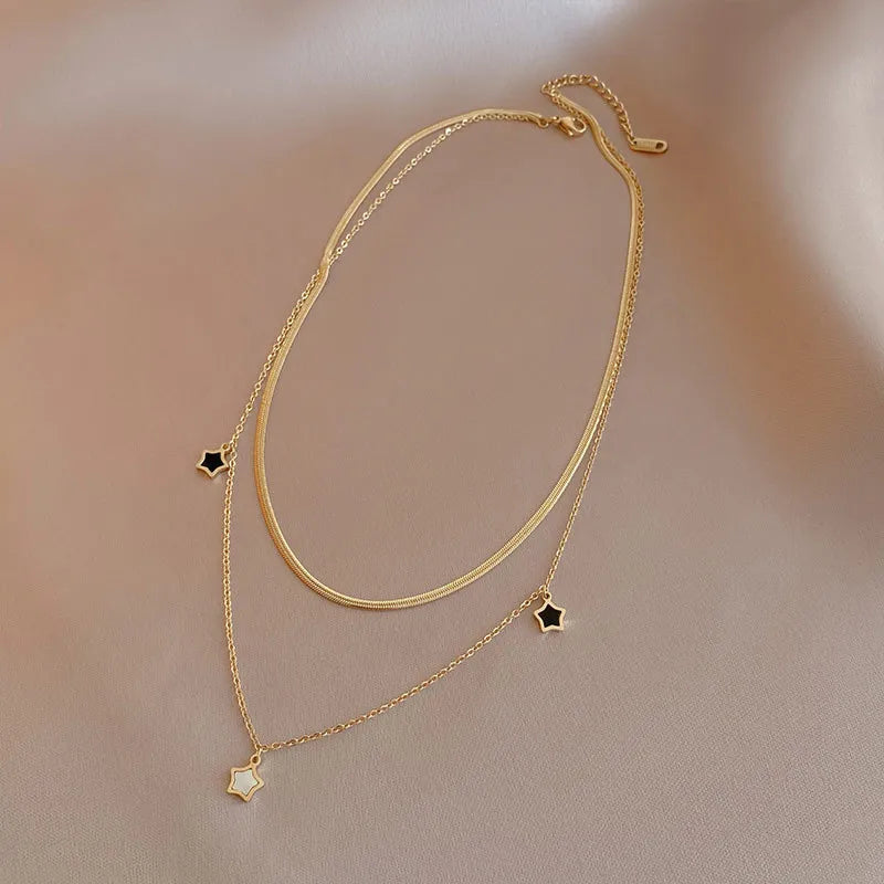 Larissa Stars Necklace & Bracelet Stack