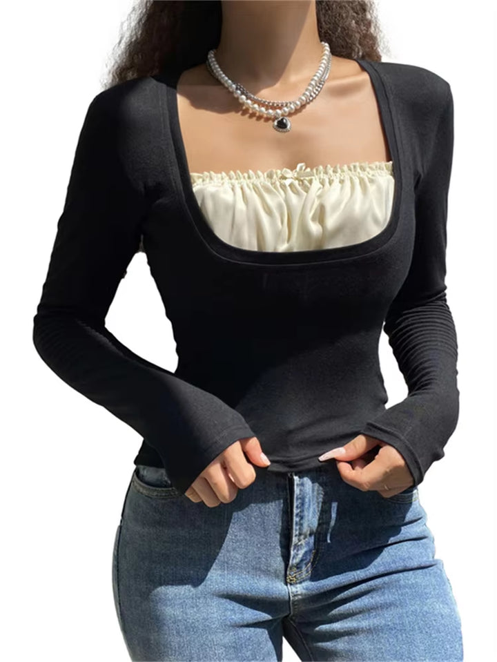 Ivy Ruffle Bowknot Top