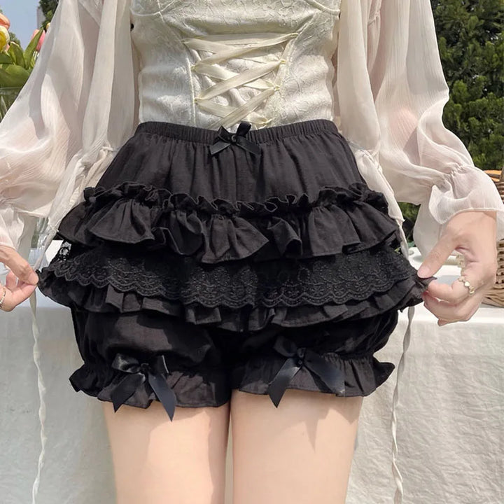 Hara Plush Ruffle Shorts 