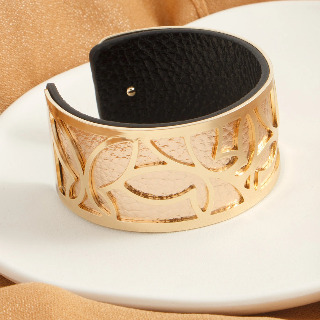Lavinia Double-Sided Leather Bracelet Stacks