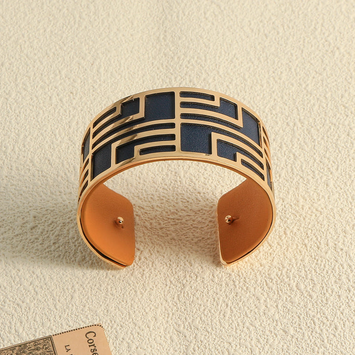 Lavinia Double-Sided Leather Bracelet Stacks
