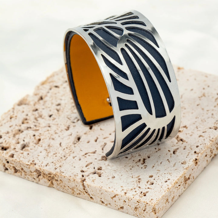 Lavinia Double-Sided Leather Bracelet Stacks
