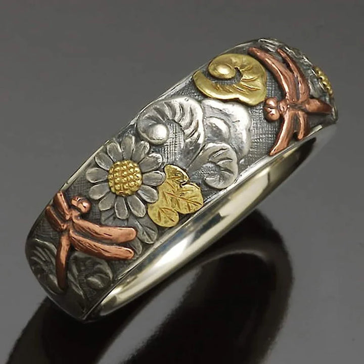 Rose Gold Dragonflies in the Garden Ring