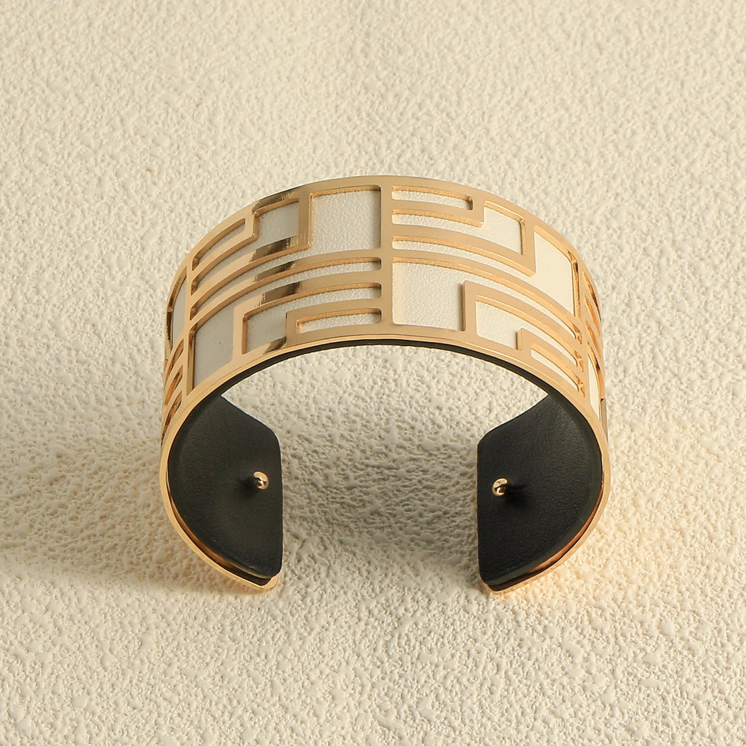 Lavinia Double-Sided Leather Bracelet Stacks