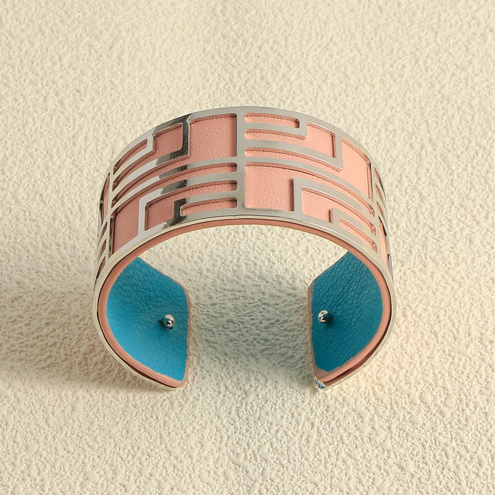 Lavinia Double-Sided Leather Bracelet Stacks
