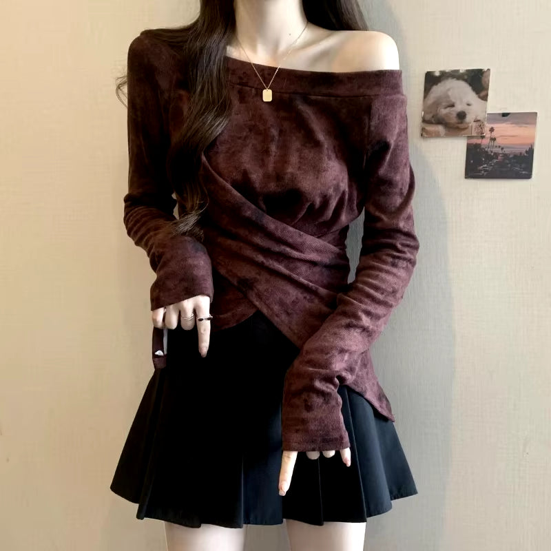 Ankela Snatched Off-Shoulder Top