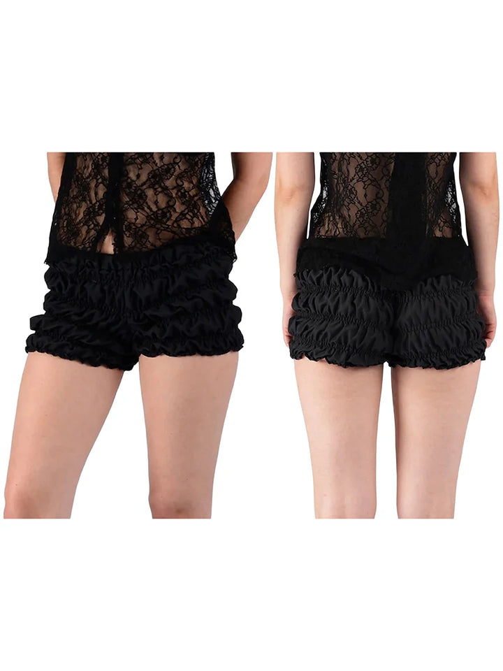 Summer Plaid Ruffle Shorts