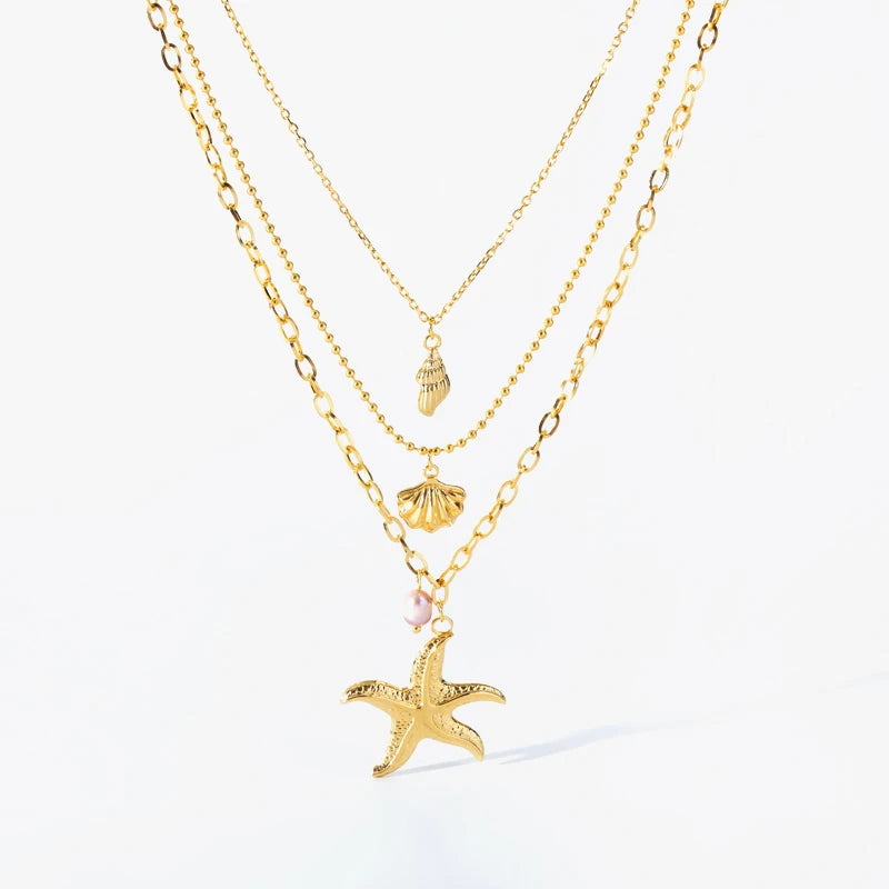 Wren's Sea Friends Necklace Stack