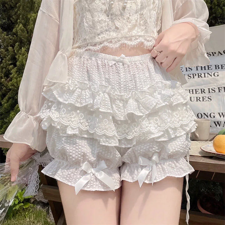 Hara Plush Ruffle Shorts 