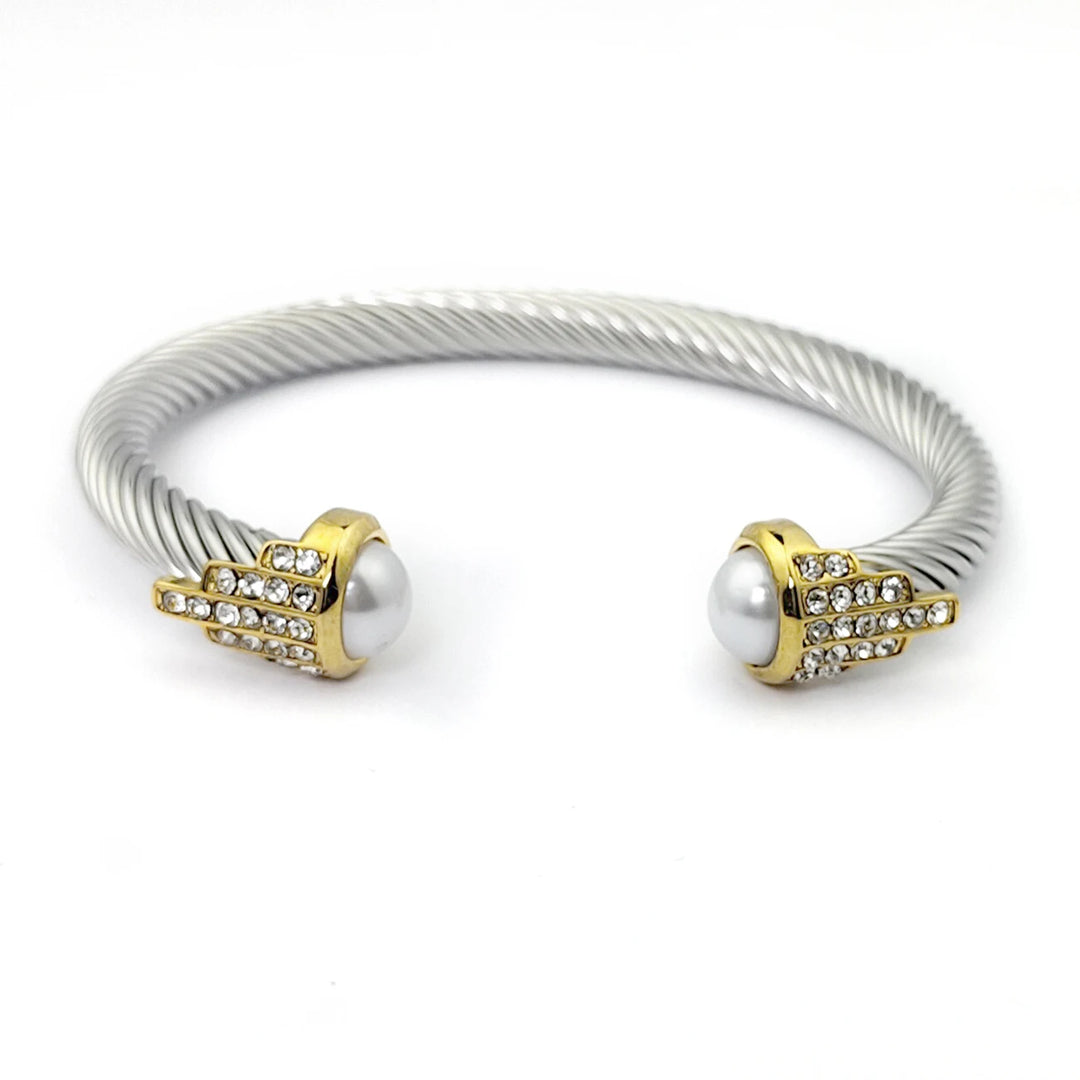 Aphrodite Drip Mixed Metal Bracelet Stack
