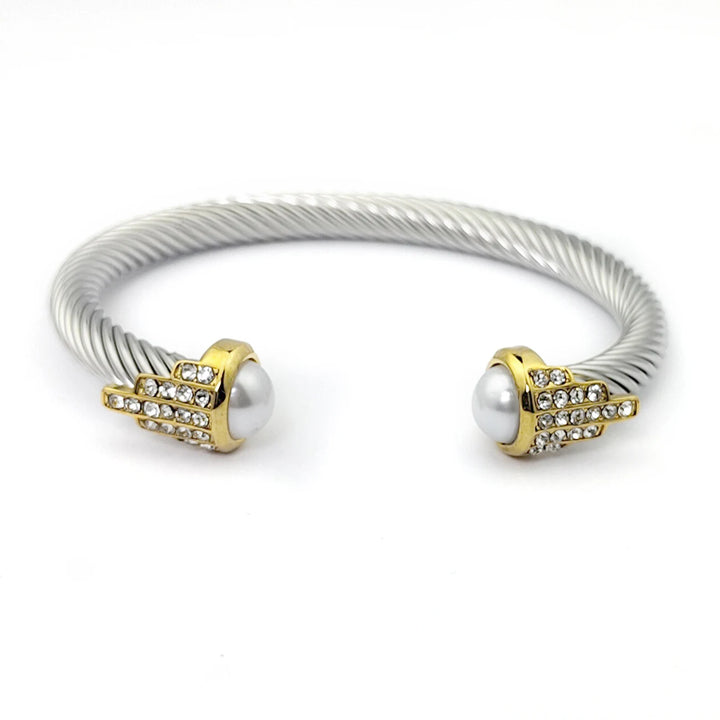 Aphrodite Drip Mixed Metal Bracelet Stack