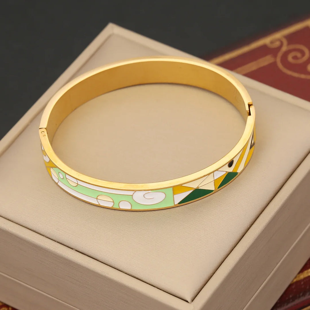 Helios 18k Gold Bangle Bracelets