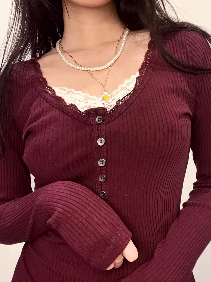 Sara Y2K Babydoll Top