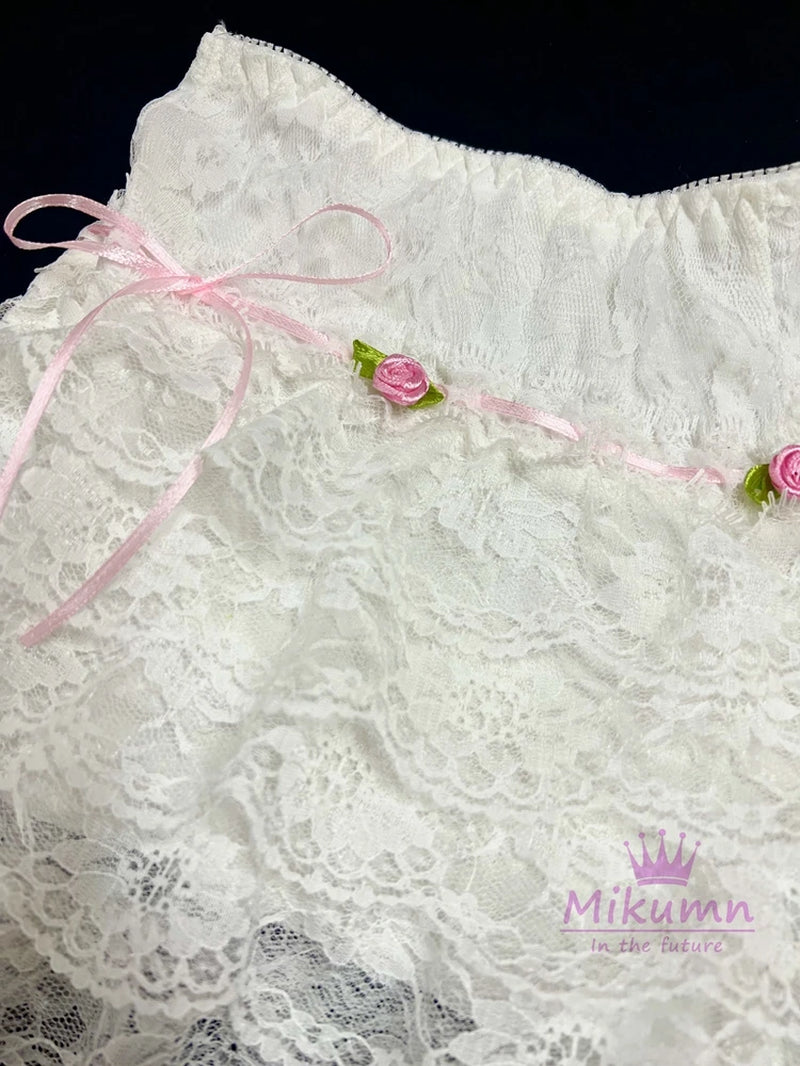 Flowerz & Bowz Ruffle Shorts
