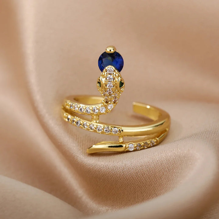 Vesta Jeweled Serpent Rings