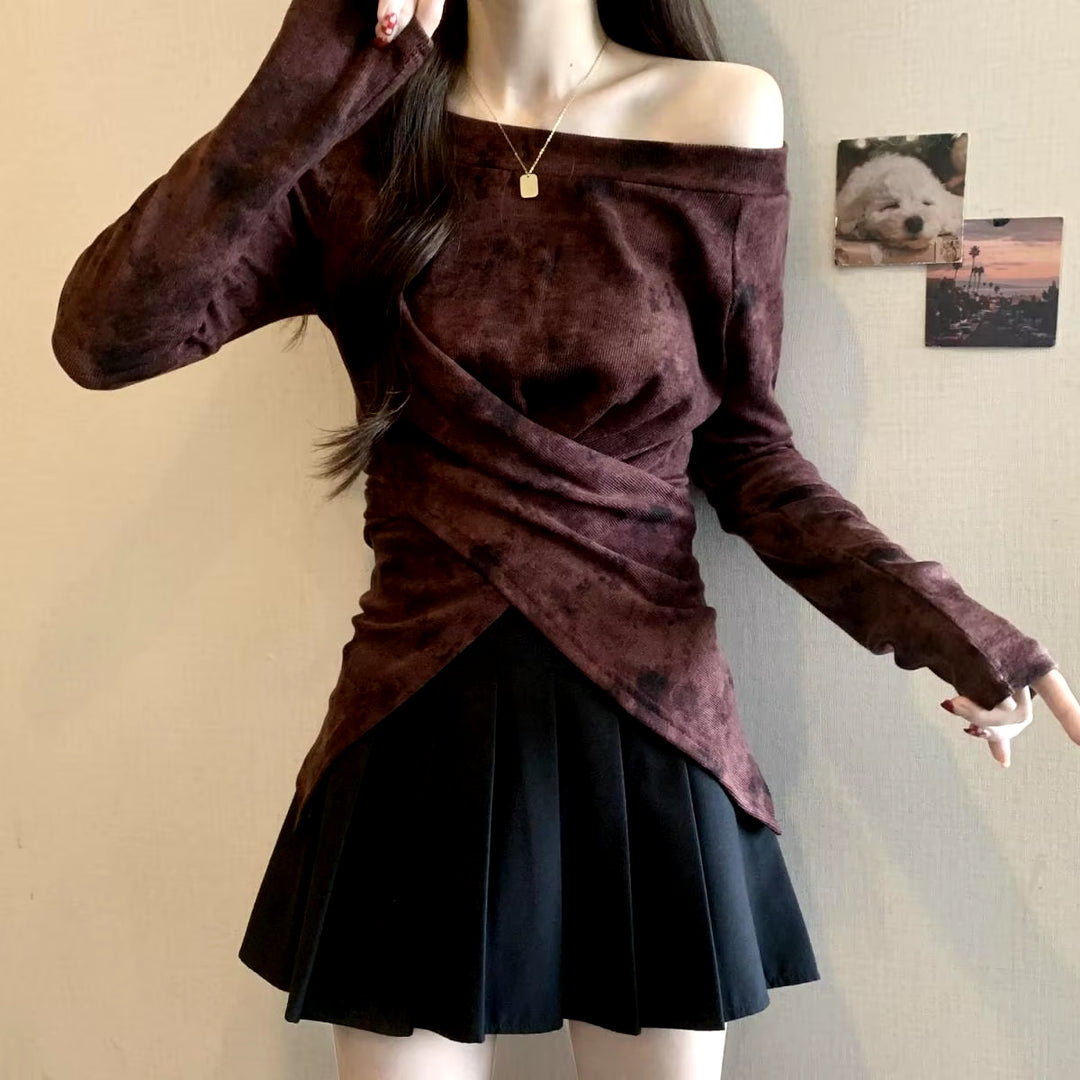 Ankela Snatched Off-Shoulder Top