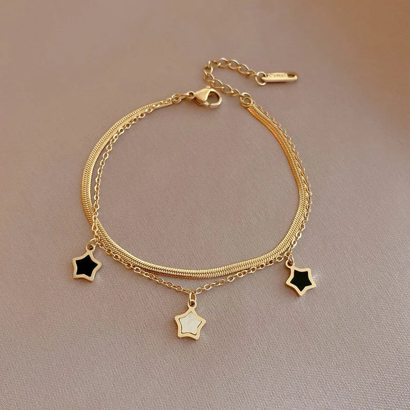 Larissa Stars Necklace & Bracelet Stack