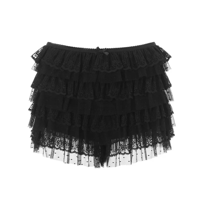 Candii Lace Ruffle Shorts