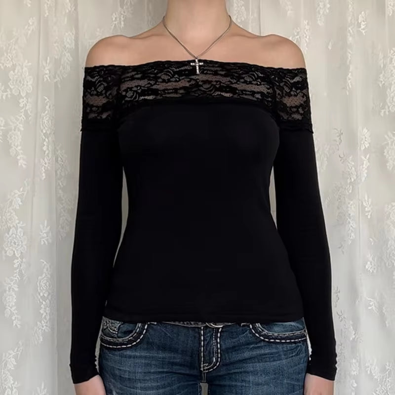 Sohana Lacey Off-Shoulder Top